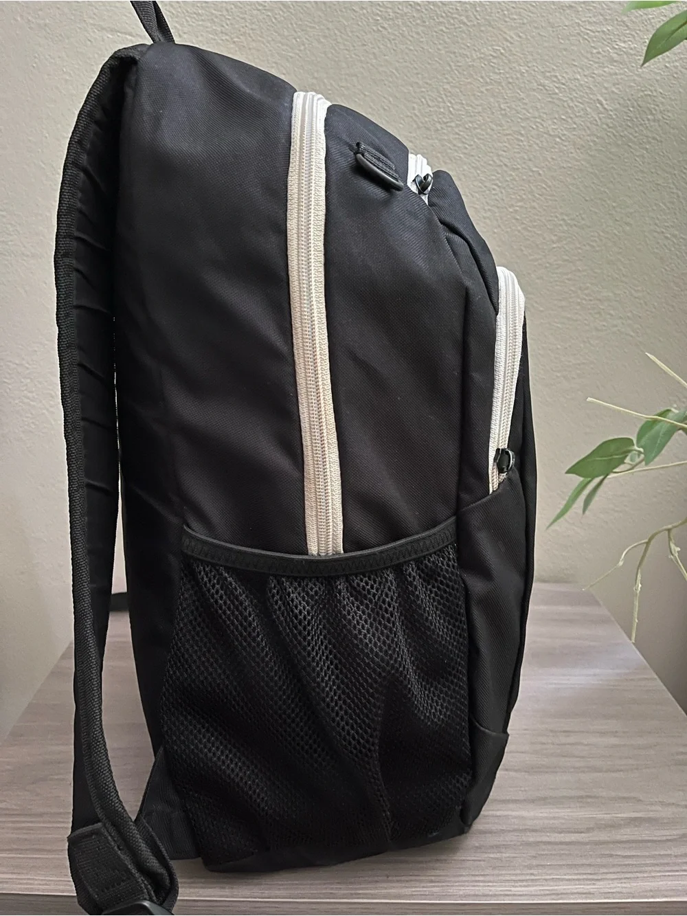 Adidas Black White 3-Stripes Backpack Bookbag School Laptop Travel Bag